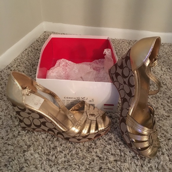 Coach wedge sandals - Picture 1 of 1